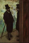 Edgar Degas Halevy and Cave Backstage at the Opera China oil painting reproduction